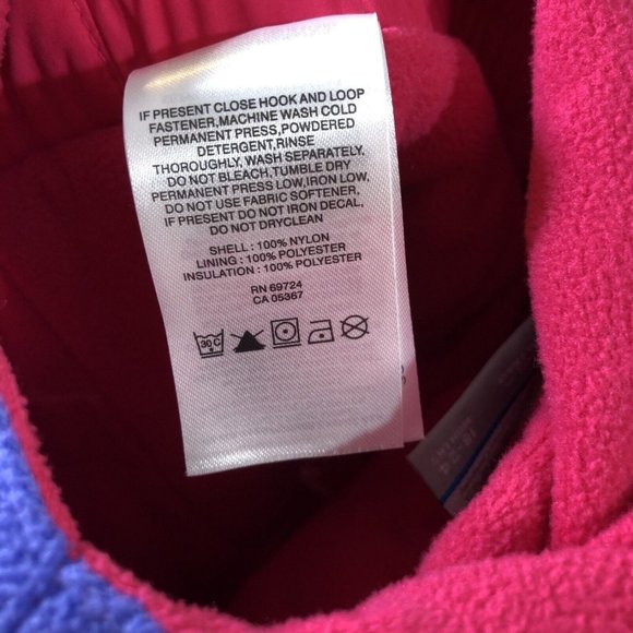 Columbia Girls 18-24 Month Bib Overall Snowsuit - Picture 6 of 7